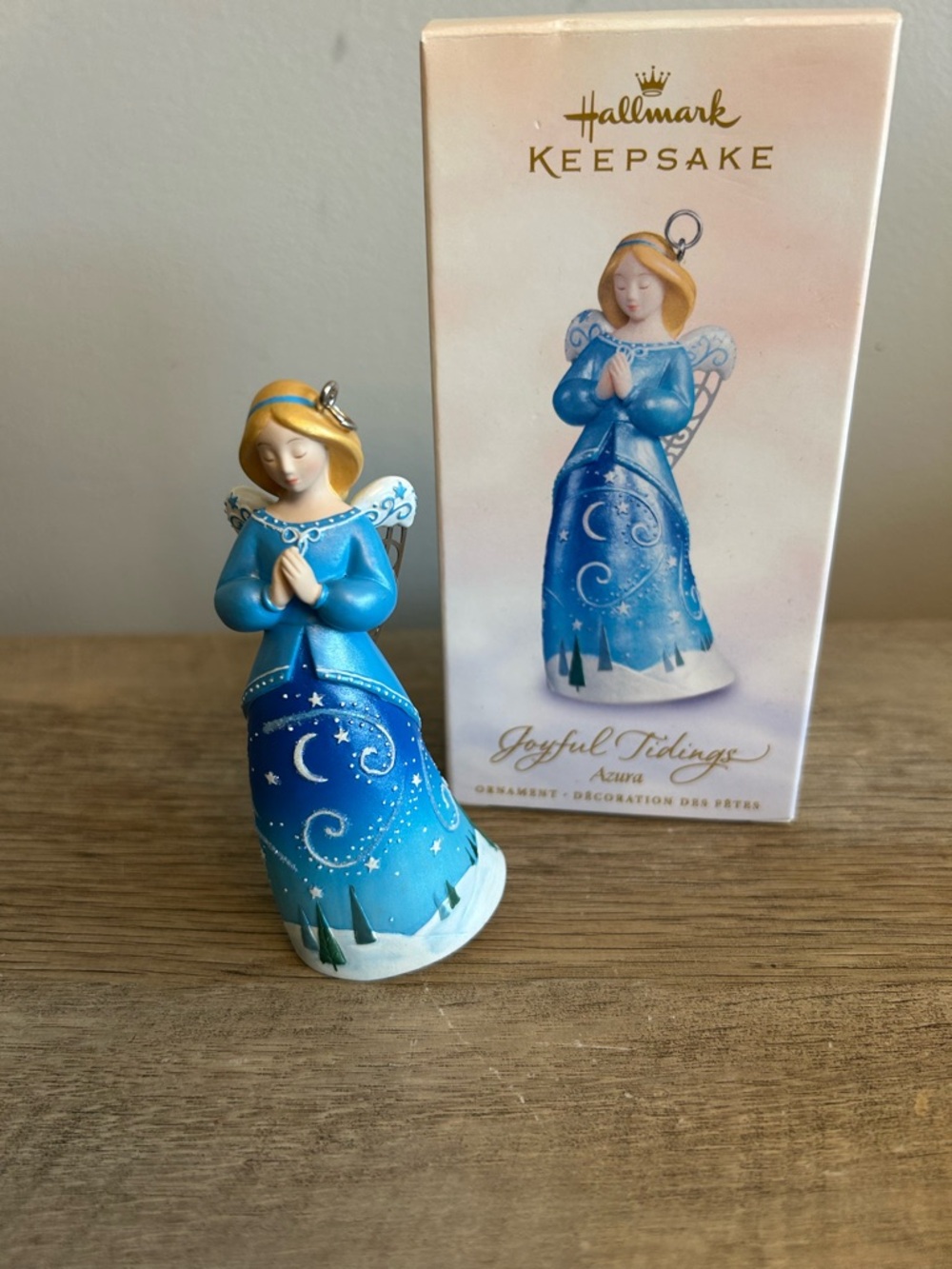 VTG, HALLMARK KEEPSAKE ORNAMENT; "JOYFUL TIDINGS - AZURA" in Orig. Box, (c) 2005